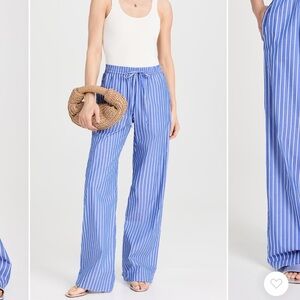 Blue Striped Women's Pants